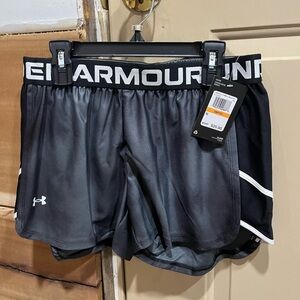 Under Armour Women's Charcoal Athletic Shorts